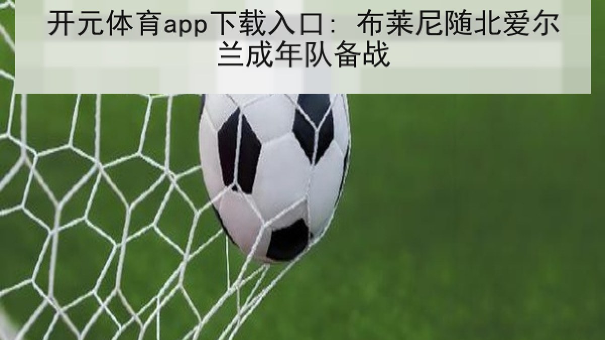 开元体育app下载入口: 布莱尼随北爱尔兰成年队备战